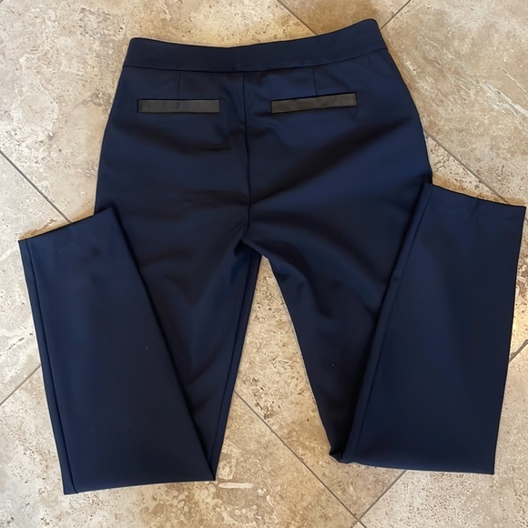 Rebecca Taylor Ava Techy Pants w/ Genuine Leather Insets size 2 - Picture 2 of 8